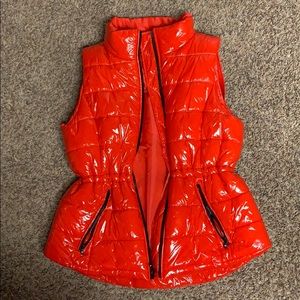Michael Kors Red Puffer Vest